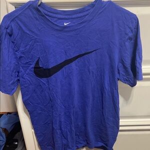 Nike Blueish purple T-Shirt with Black Swoosh
